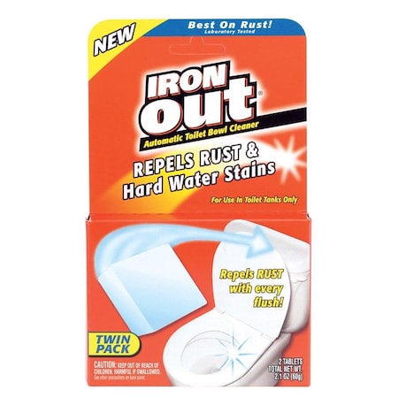 Woolite IronOut No Scent Toilet Bowl Cleaner 2.1 oz Powder AT12T